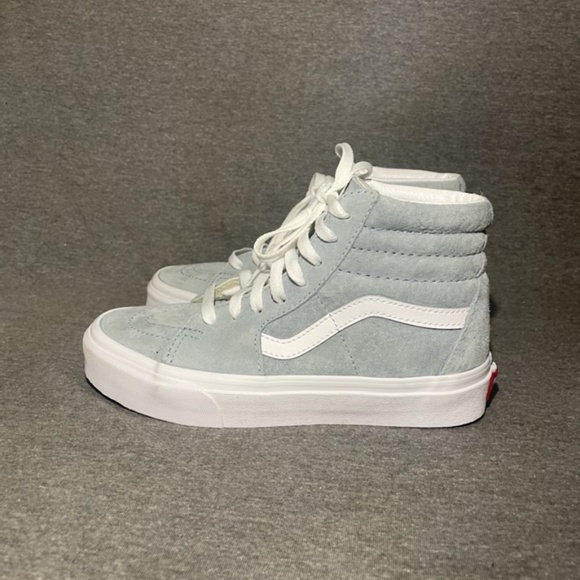 VANS Sk8-Hi Suede Blue Fog Shoes - Picture 6 of 11